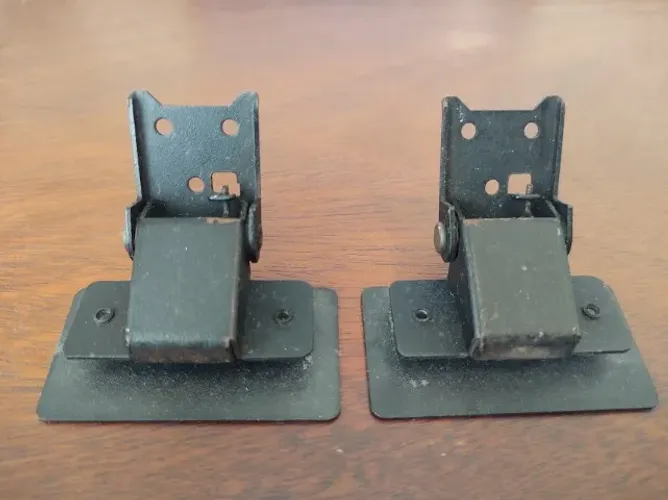Par de dobradiças originais Gradiente toca discos DD100Q ou 200Q