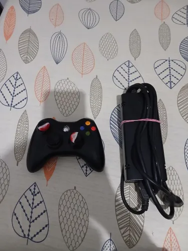 Controle + fonte original 1 pino bivolt xbox 360