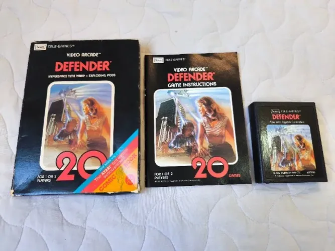 Defender - SEARS CIB Atari 2600 Jogo na Caixa