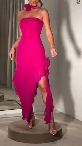 Vestido midi de festa