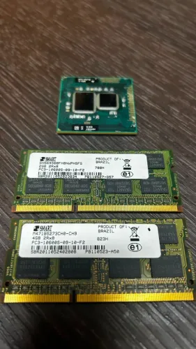 Processador Intel I5 460m + 6 GB ran DDR3 4GB + 2 GB