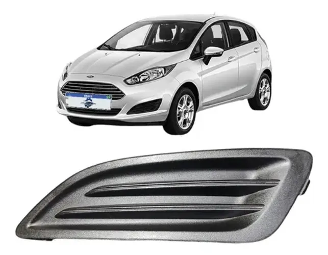 Grade Farol De Milha Esquerdo New Fiesta 2013 A 2017 Uzad0 Original Esquerdo