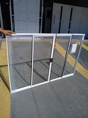 JANELA 1,00X1,50 4 FOLHAS EM ALUMÍNIO BRANCO DIRETO DA FABRICA !