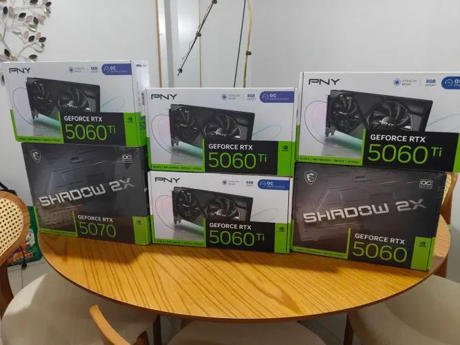 Placa de vídeo nvidia rtx 5060 5070 5060ti