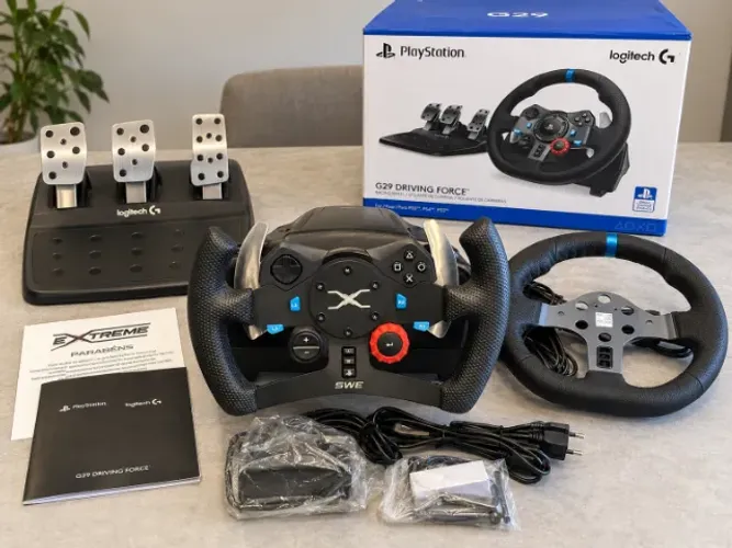 Logitech G29 Completo + Volante Fórmula + Volante Original