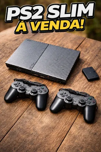 Ps2 Slim - em ótimo estado