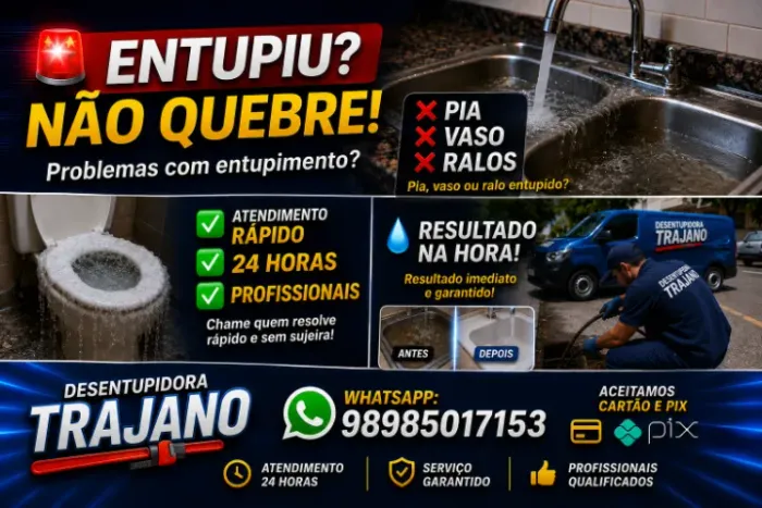 Desentupidora de Esgoto,Pia,Vaso