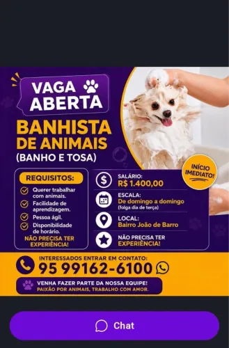 Vaga pra homens LEIA O ANÚNCIO