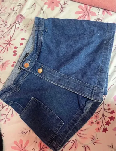 Short saia jeans 
