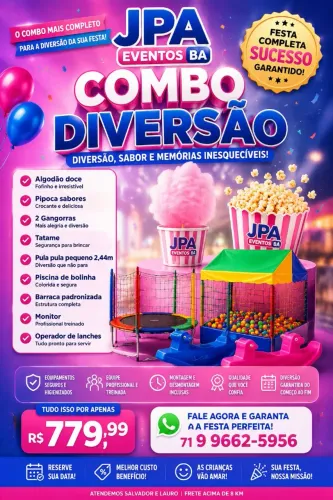 Combo festa diversão completa