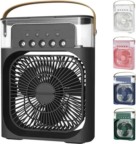 Ventilador portátil - funciona como umidificador de ar 600 ML - alivia o calor