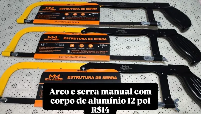 Arco e serra manual ajustável 12pol