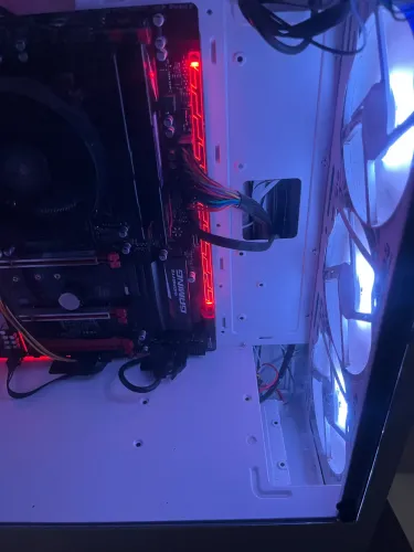 Gabinete Gamer Branco,Vidro temperado, 3x Fans RGB