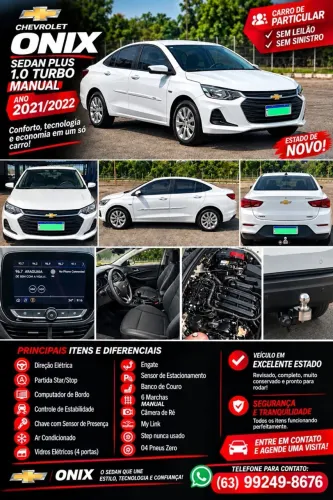 Chevrolet Onix Plus LT 1.0 12V Flex Mec. 4P 2022