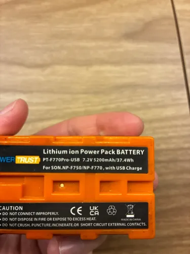 Bateria Np-f750/770 (power bank) 5200mAh