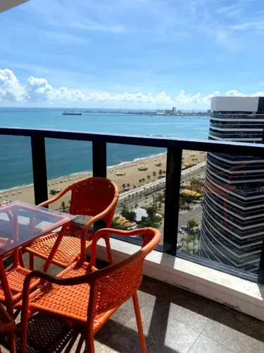Aluguel por temporada, Flat em Fortaleza-Ce, com vista privilegiada para beira mar