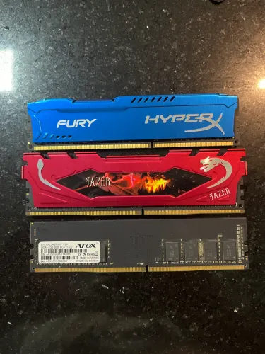 Memórias ram Hyperx, fazer e afox DDR4 8GB