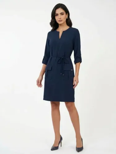 Vestido coetelle 38. Azul marinho. Vendo ou troco.