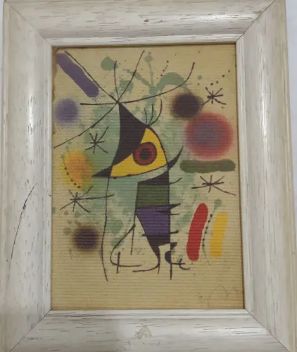 Quadro Juan Miro "O peixe Cantante"