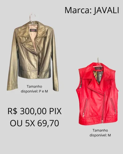 Casacos de couro - Javali - PROMOÇÃO (poucas unidades)