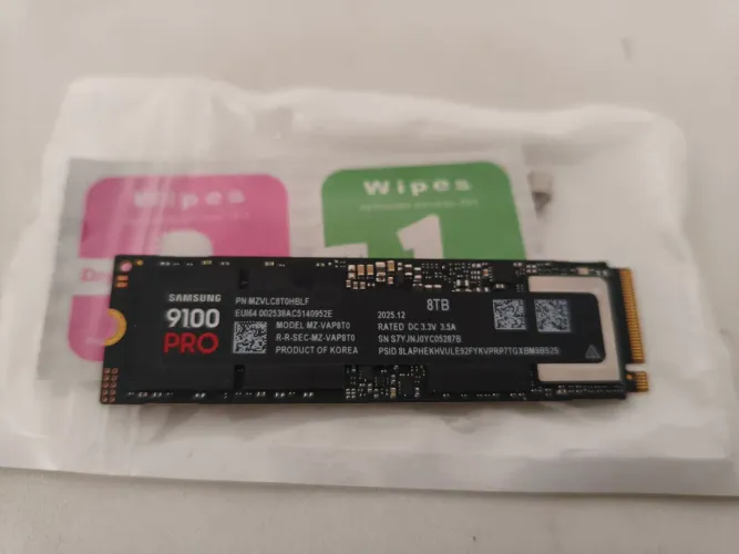 SSD NVME Gen5 8TB Samsung 9100 PRO 8TB 100% Saúde pouquíssimo uso, 10 anos garantia.