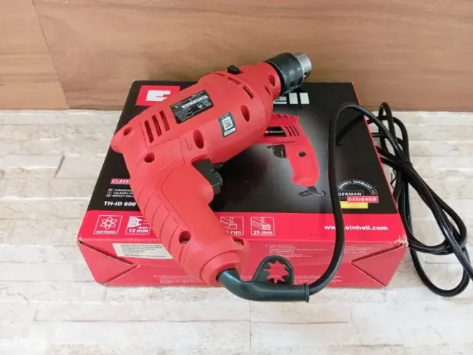 Furadeira Auto Reverso de Impacto Einhell 600W Mandril 13mm 127V