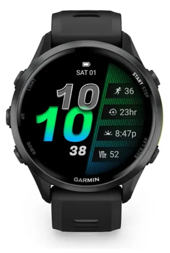GARMIN FORERUNNER 970 - PRETO - ESTADO DE ZERO, CAIXA MANUAIS E CABO DE CARREGAMENTO
