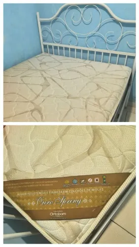 ? Colchão Queen Ortobom Ouro Spring Usado <br>?