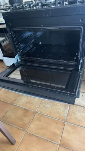 FOGAO ATLAS 5 BOCAS COM FORNO FUNCIONANDO TUDO UNICO TODO ENTREGO TENHO OUTROS