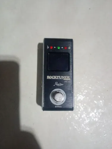 Pedal afinador rowin rocktuner para guitarra violão baixo