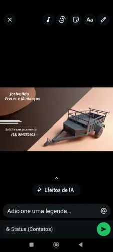 Pequenos fretes e só ligar