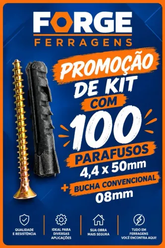Kit Parafusos com Bucha