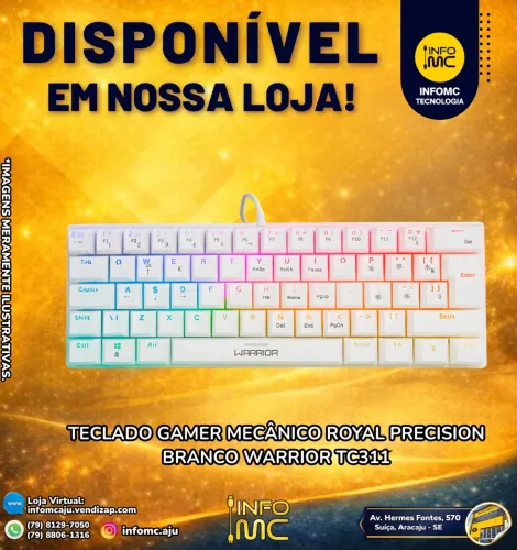 teclado gamer mecânico royal tc311