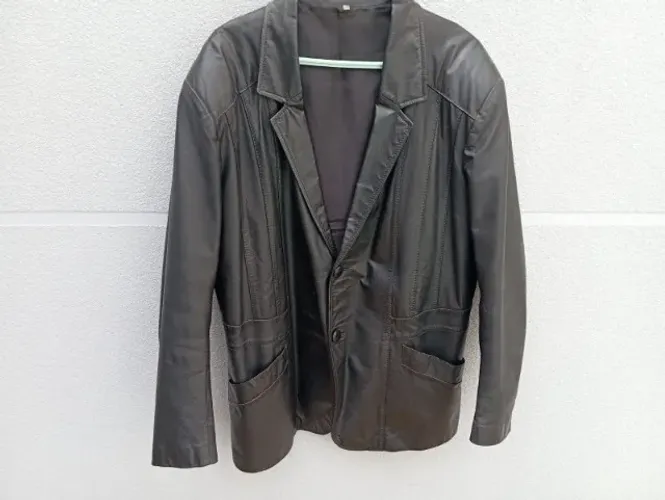 Lindo Blazer Masculino Couro Legítimo 