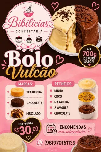 Bolo Vulcão 700g