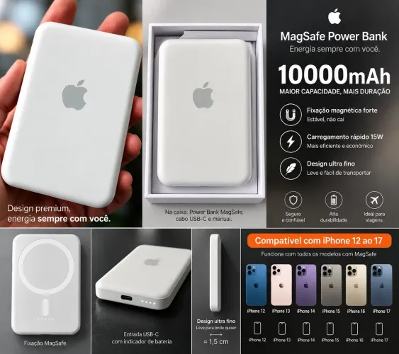 Carregador magsafe indução