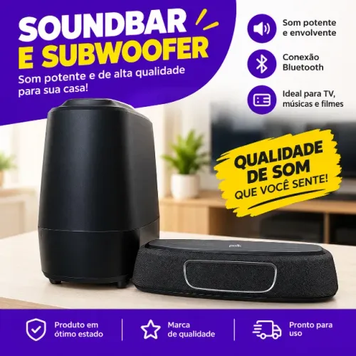 Soundbar Polk com Subwoofer E030658