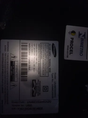 Tv Samsung un46eh5000 ,placa principal com defeito, tela está boa.