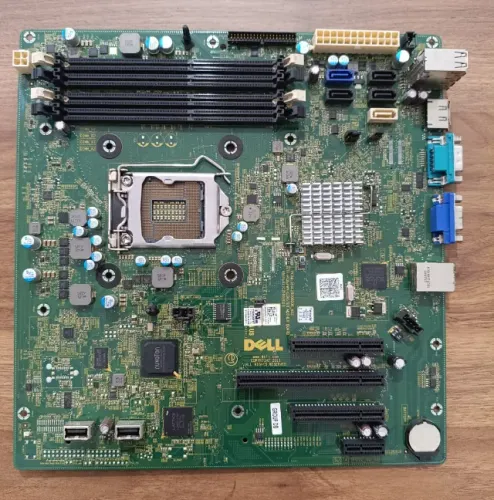 Placa Mae Dell PowerEdge T110 II LGA1155 DDR3 ECC Servidor Torre Intel C202