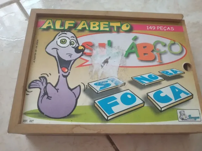 Brinquedo Alfabeto Silabico 149 Peças