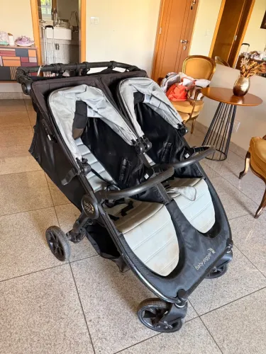 Carrinho de Bebê Duplo para Todos os Terrenos, Jogger City Mini GT2, Preto