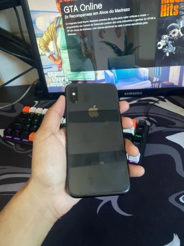 Iphone x 256gb - não pega audio (aceito troca)