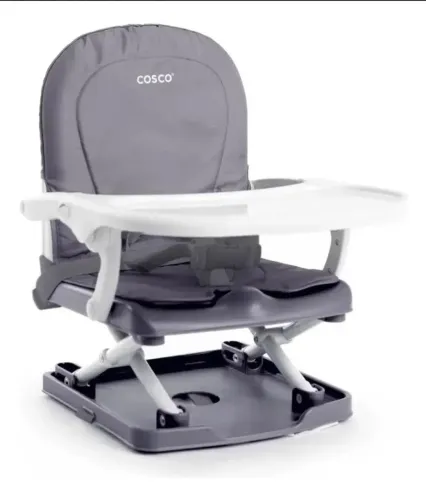 Cadeira de refeição portátil cosco, cinza