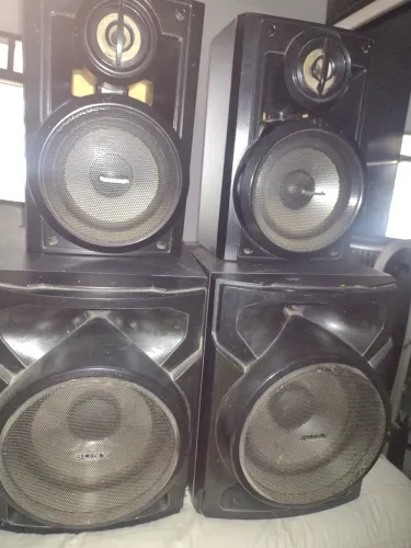 Caixas de som passivas som potente 