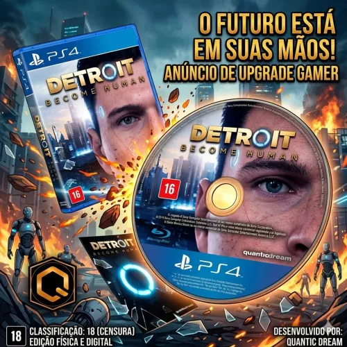 Jogo Detroit Become Human PS4 (Mídia Física)