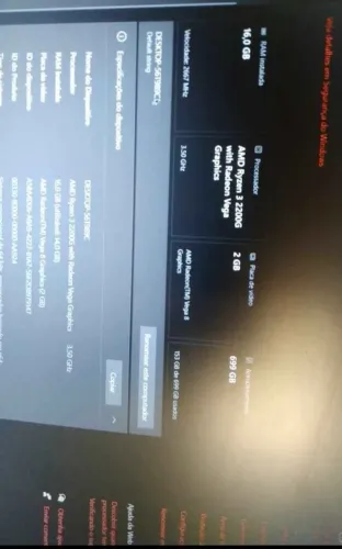 PC Ryzen 3 2200G, 16 GB RAM - Vendo ou troco por console