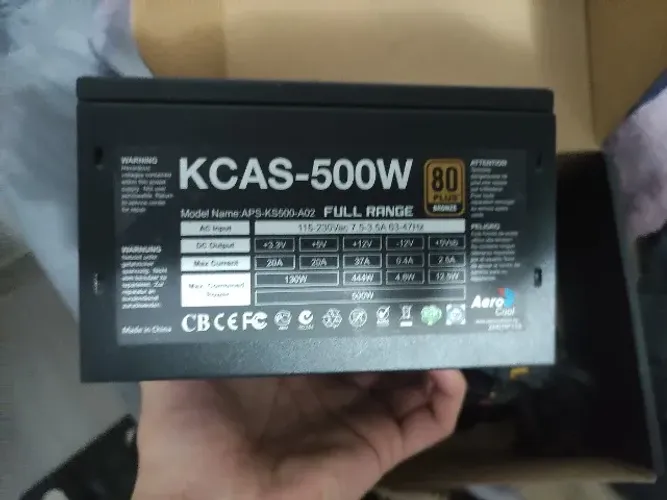 Fonte gamer kcas 500w