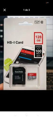 Cartão de Memória SanDisk Classe 10 de 128gb Original