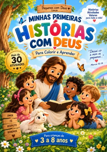 Minhas Primeiras Histórias com Deus - Para Colorir e Aprender