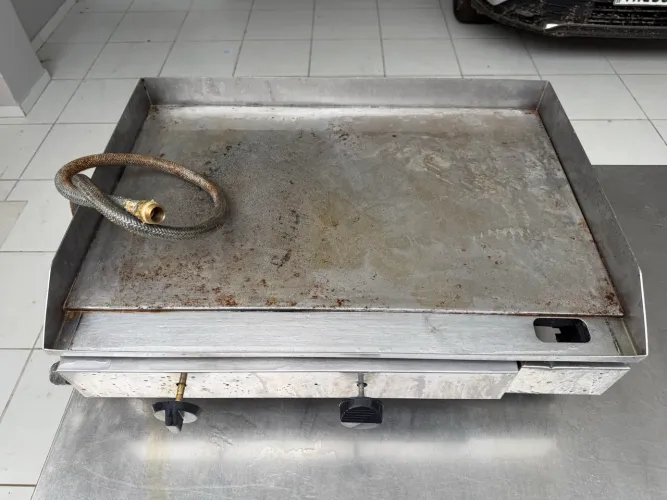 Chapa Industrial a Gás para Lanches / Hambúrguer - Aço Inox